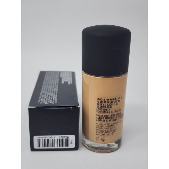 New MAC Cosmetics Studio Fix Fluid SPF 15 Foundation NC41 - Picture 3 of 3